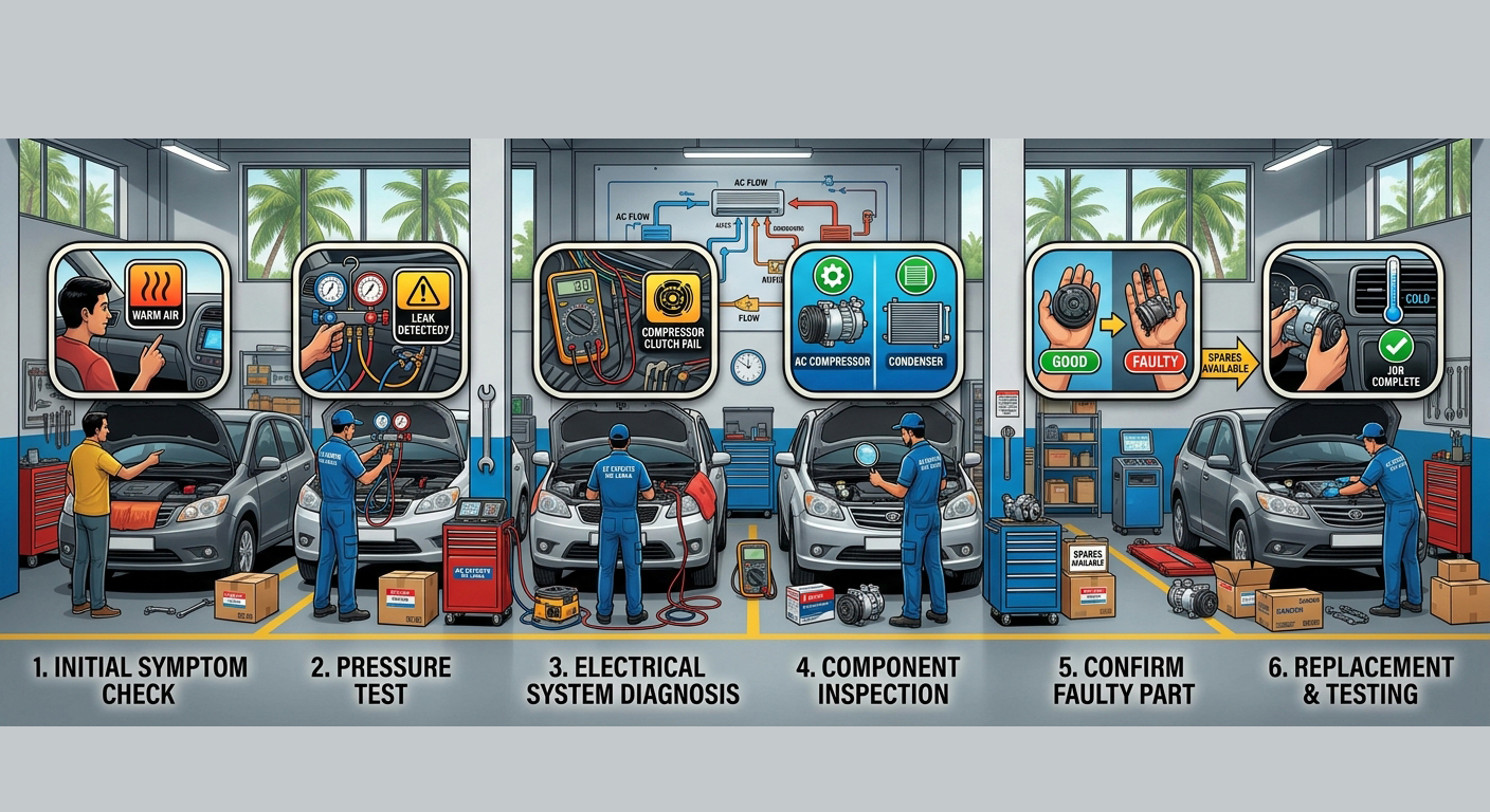 Car AC Spares Sri Lanka: Diagnose Before You Replace